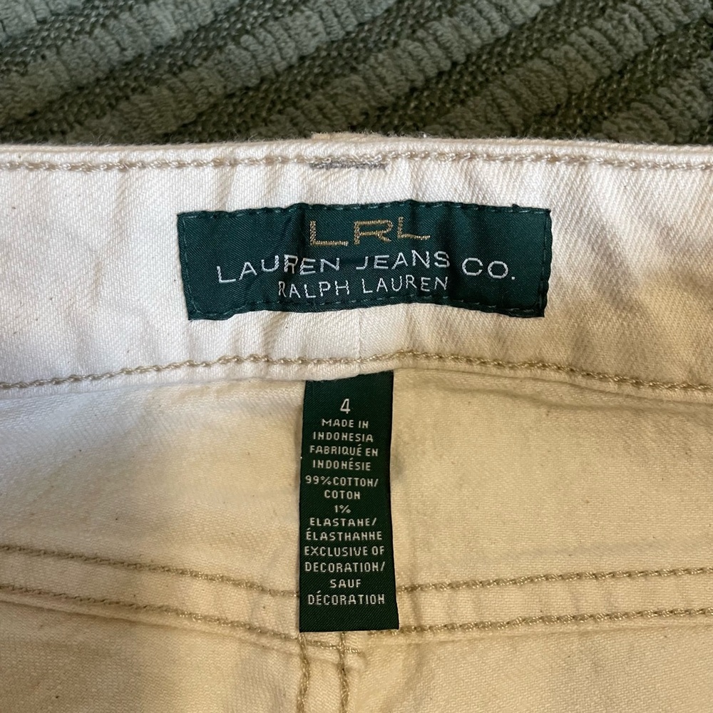 Ralph Lauren Cream Pants with Nautical Design - Picture 4 of 5